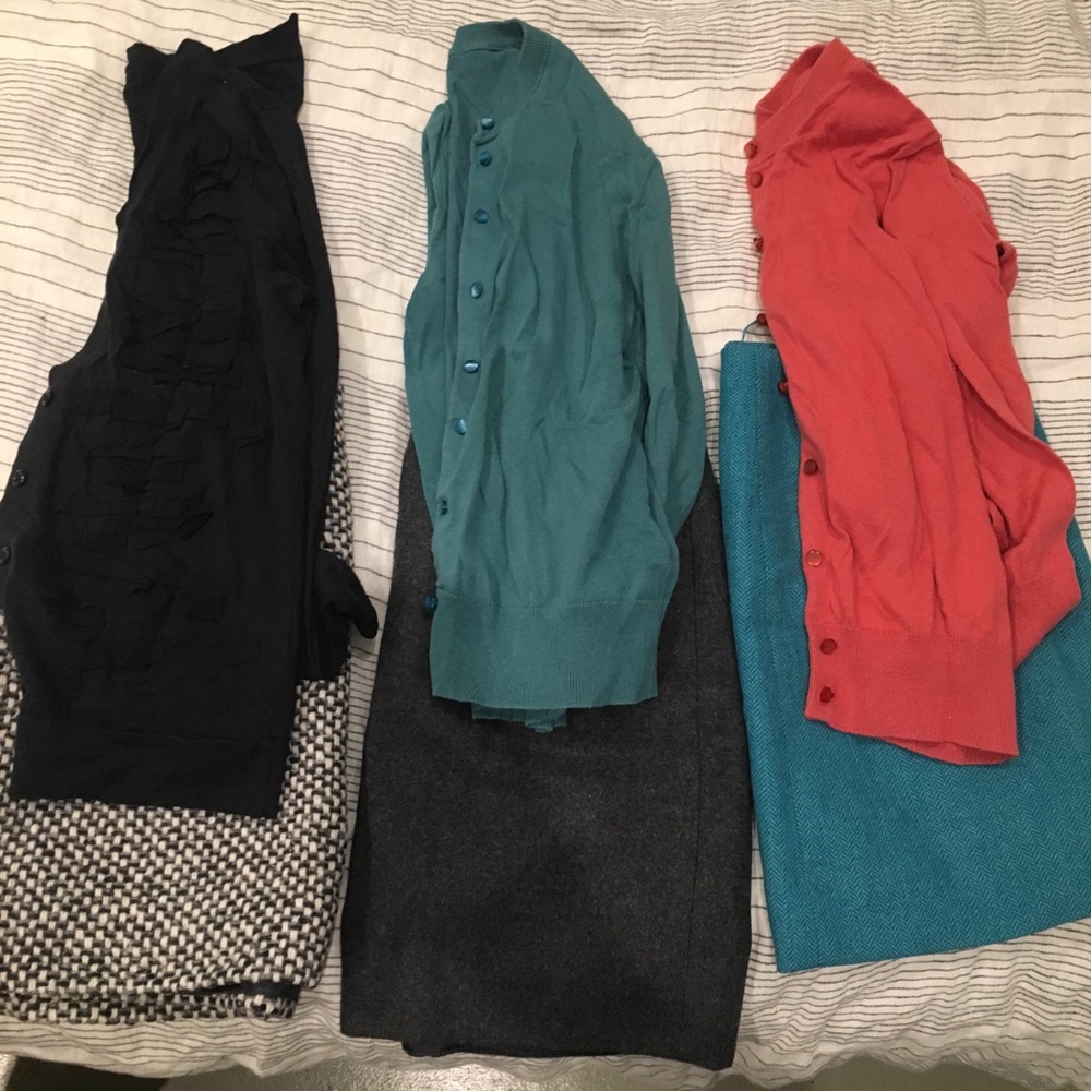 J. Crew cardigan and skirt bundle for work